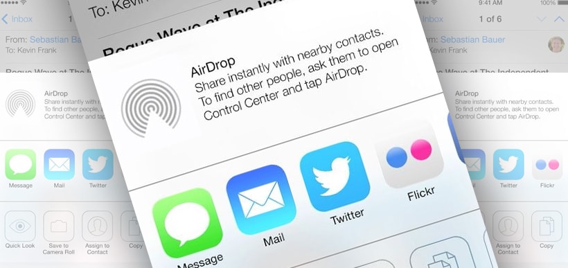 New iOS 7 to include AirDrop