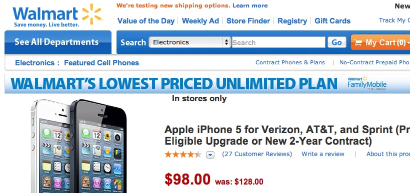 Walmart iPhone 5 Ad