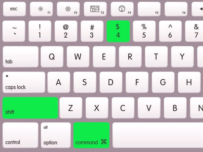 mac key command for screenshot