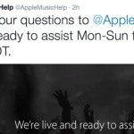 Apple Music Now on Twitter @AppleMusicHelp