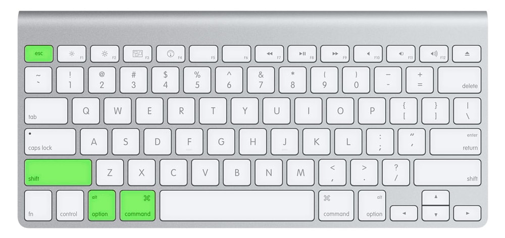 control alt delete command for mac