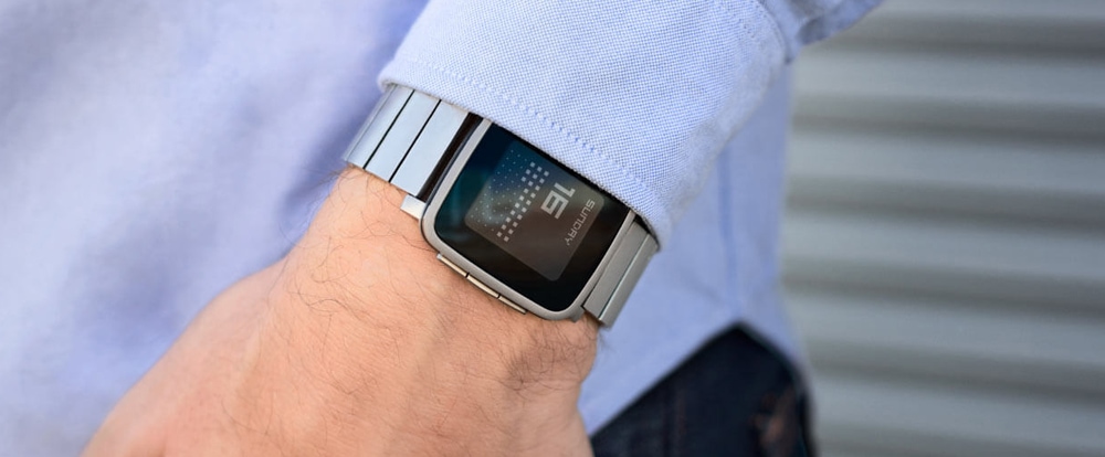 Pebble Time Steel Smartwatch